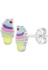 unique enamel ice cream baby stud earrings
